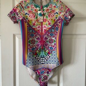 NWT Johnny Was Neoprene Locita Surf Scuba One Swimsuit